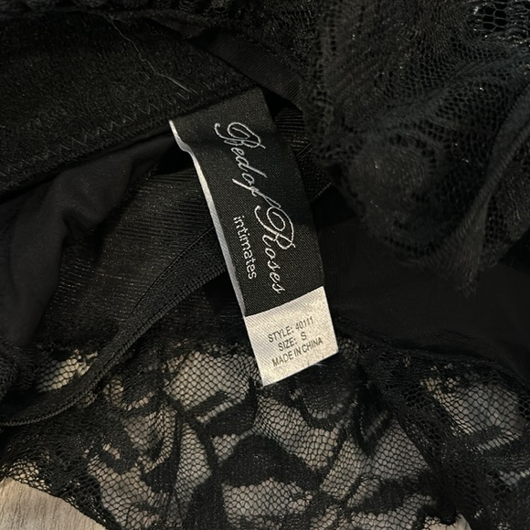 NWT Bed of Roses Black Lingerie, Size Small - Picture 8 of 8